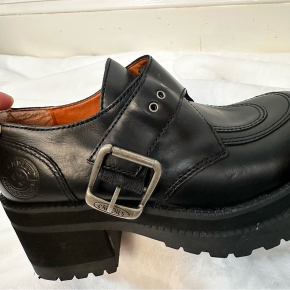 Vintage New CANDIES Work Force Shoes Chunky Platform Retro Y2K Grunge Goth edgy - Picture 4 of 11